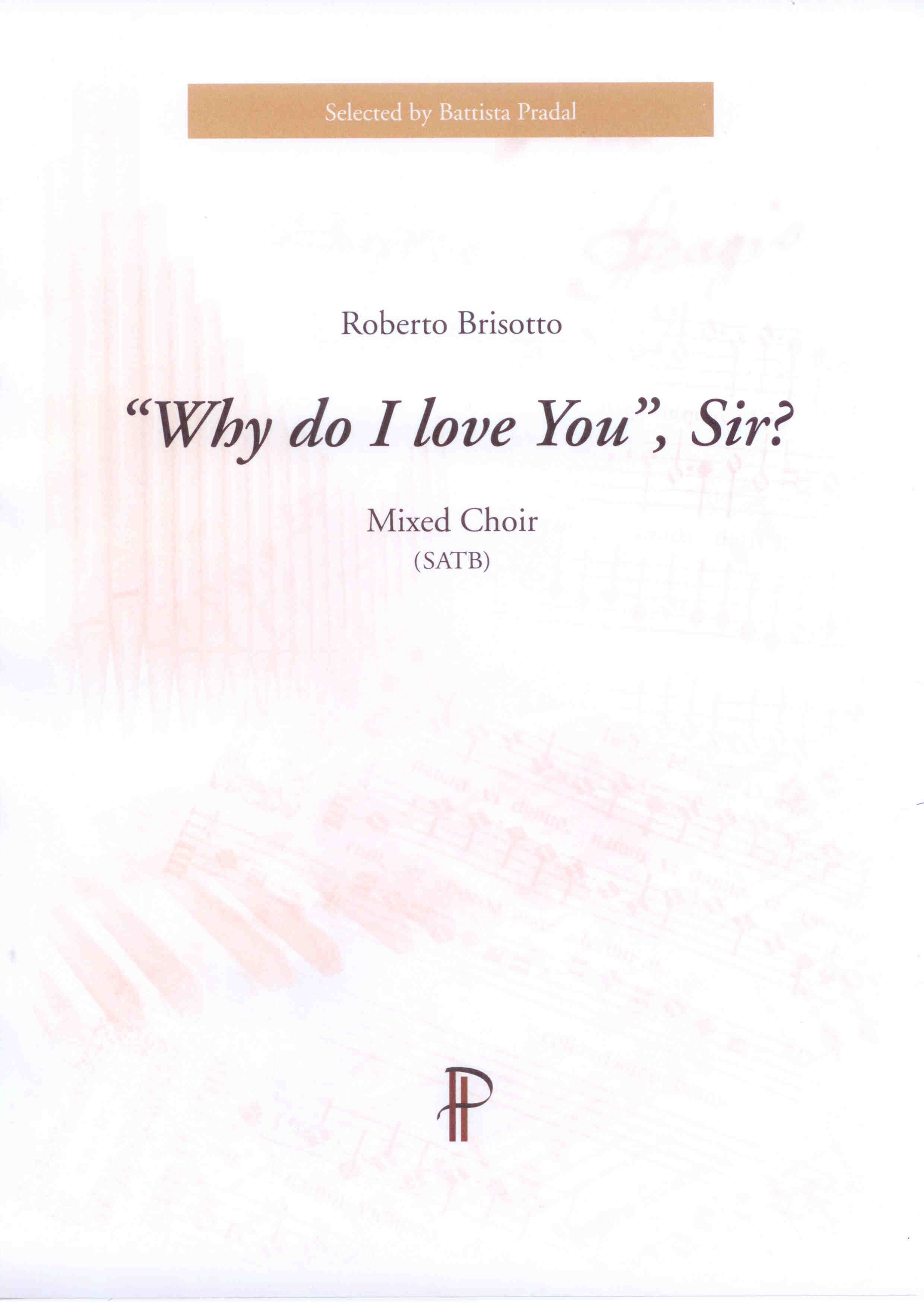 Why do I love You,Sir? - Show sample score